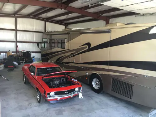 Steel building RV storage