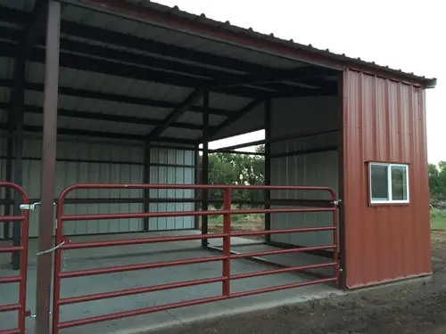 Steel building barn